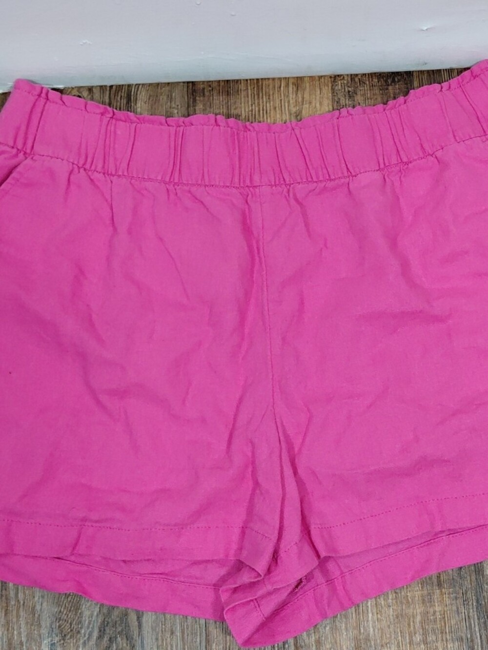 Sonoma Bright Pink Linen Blend Elastic Waist Lounge Shorts XL